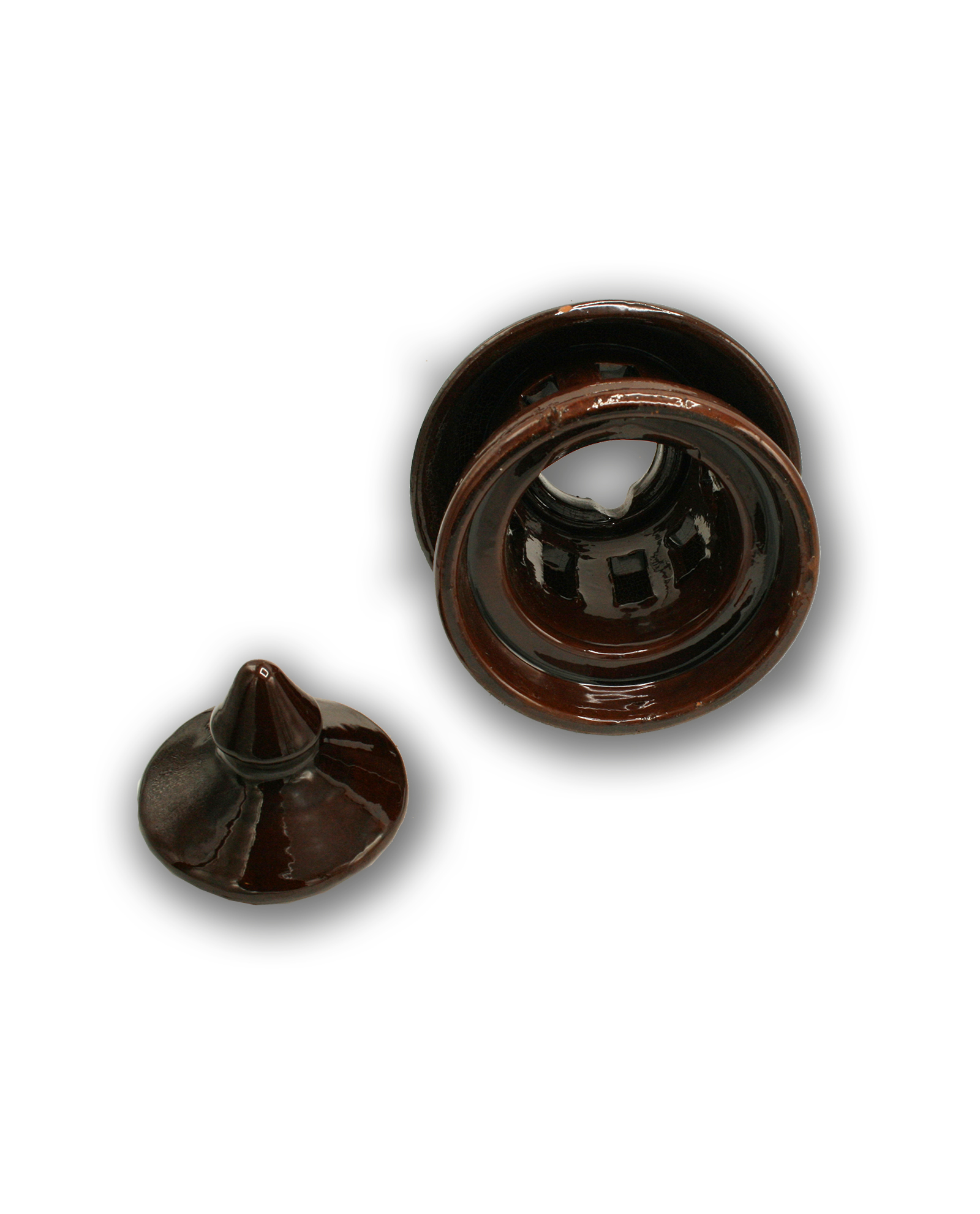 Kroon keramische schoorsteenkap 20cm deksel los